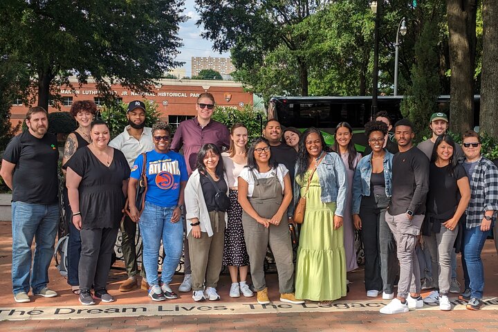 a group of people posing for a photo
