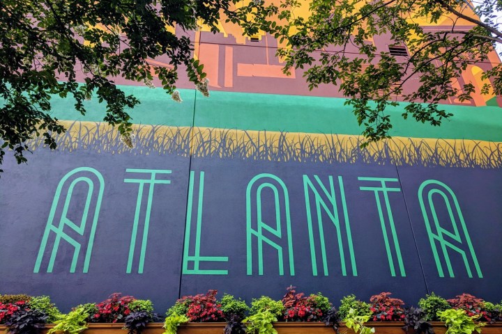 a sign on the side of a flower