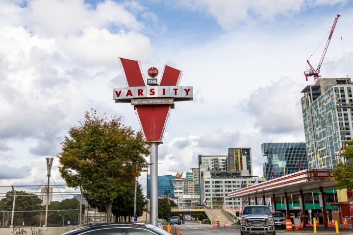 a sign on the side of a building